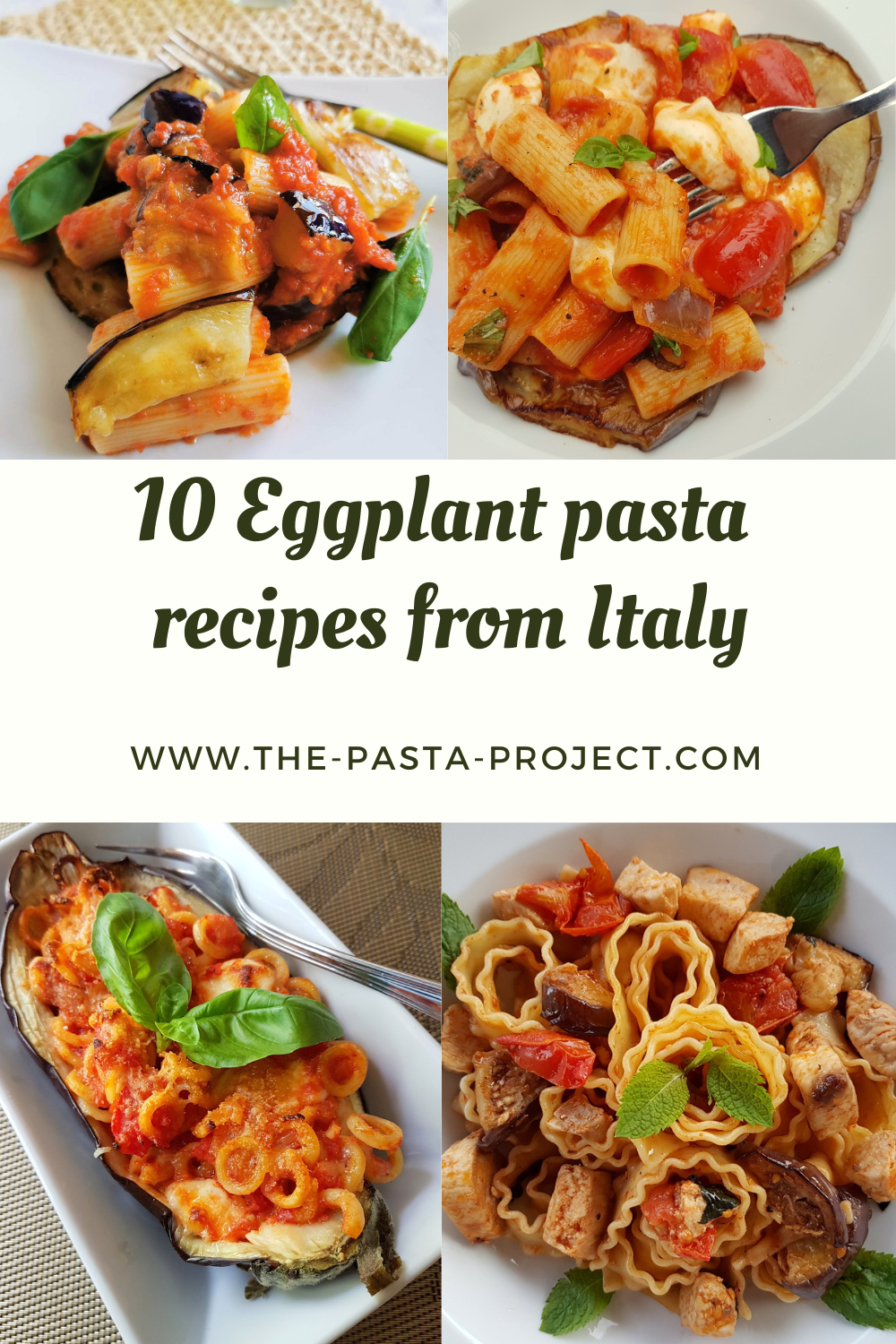 10 eggplant pasta recipes from Italy.