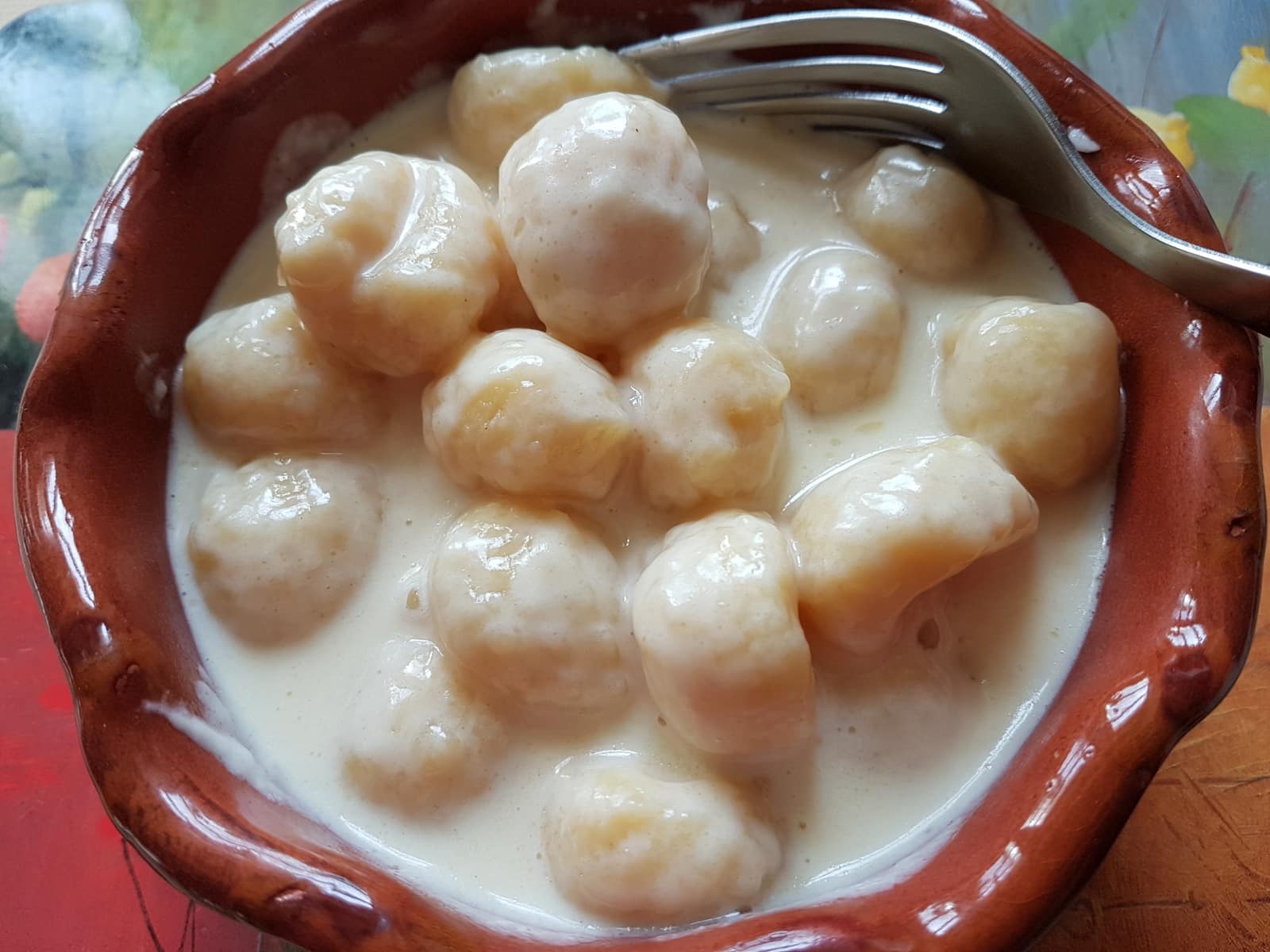 Gnocchi alla Bava in a bowl.