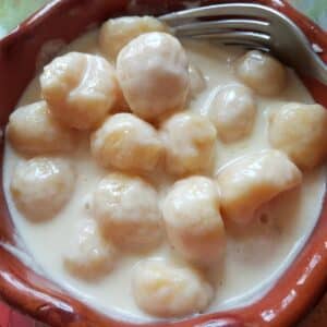 Gnocchi alla Bava in a bowl.