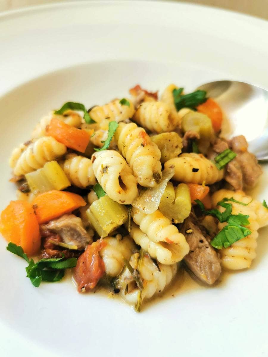 Homemade Sardinian Gnocchi (malloreddus) in Lamb Broth. – The Pasta Project