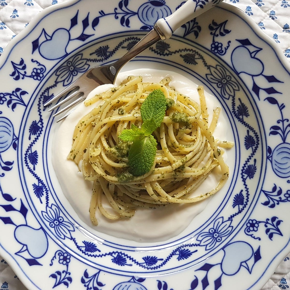 Mint Pesto With Pasta And Ricotta Cream The Pasta Challenge