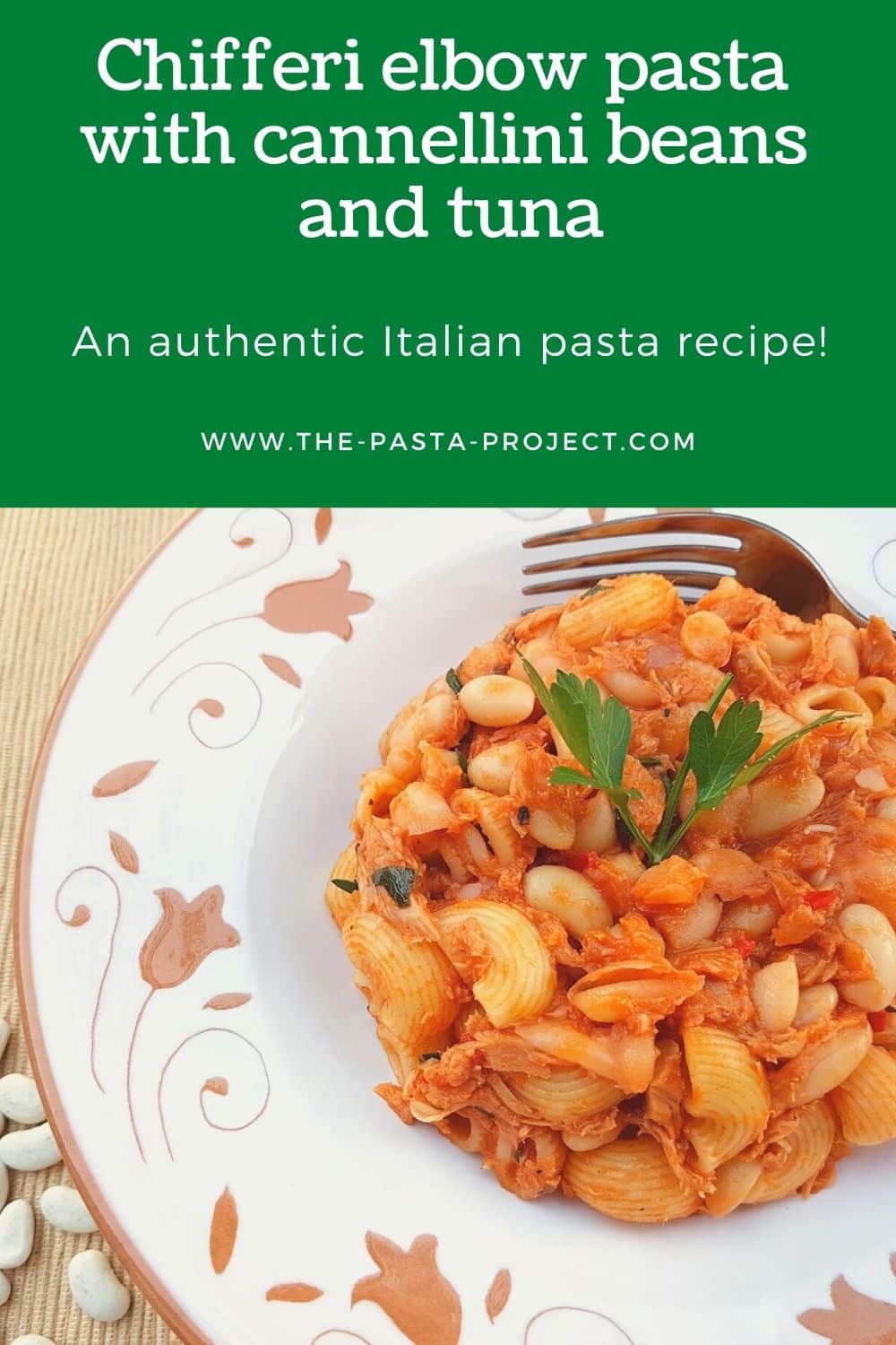 Chifferi Elbow Pasta with Cannellini Beans and Tuna – The Pasta Project