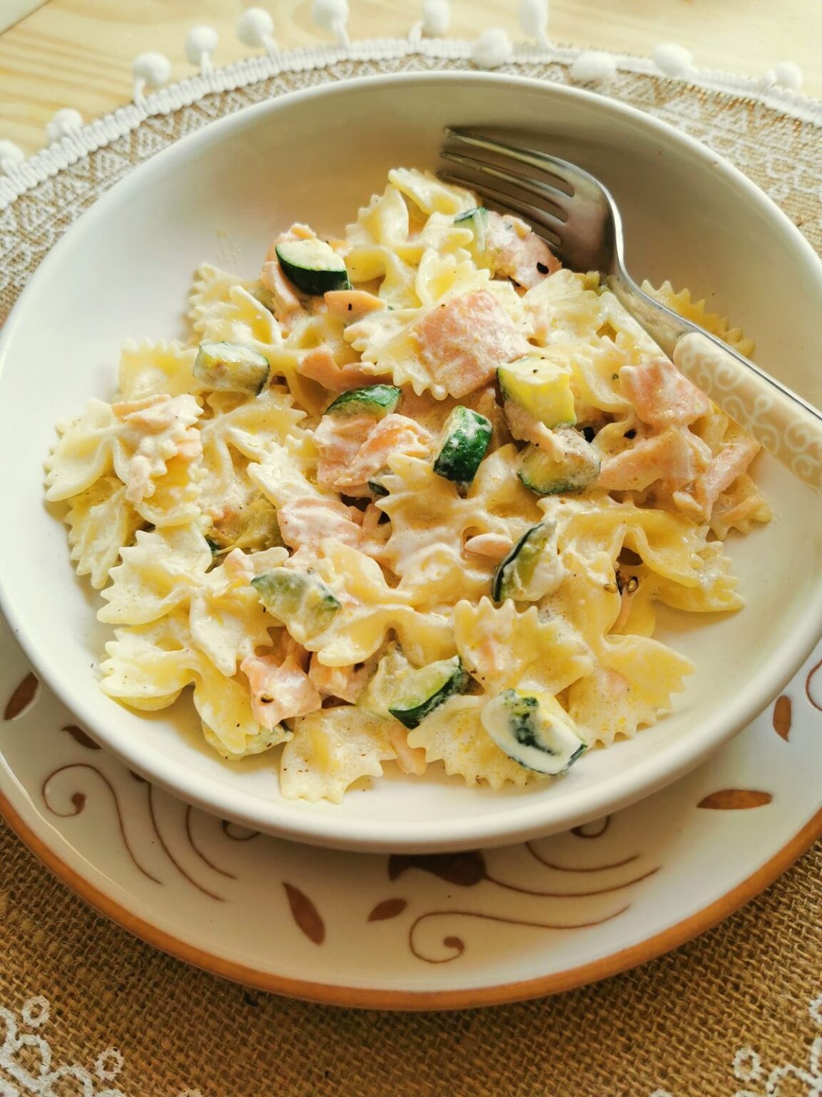 Farfalle pasta with smoked salmon &amp; zucchini – The Pasta Project