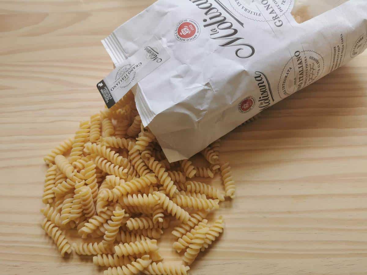 Fusilli pasta from La Molisana.